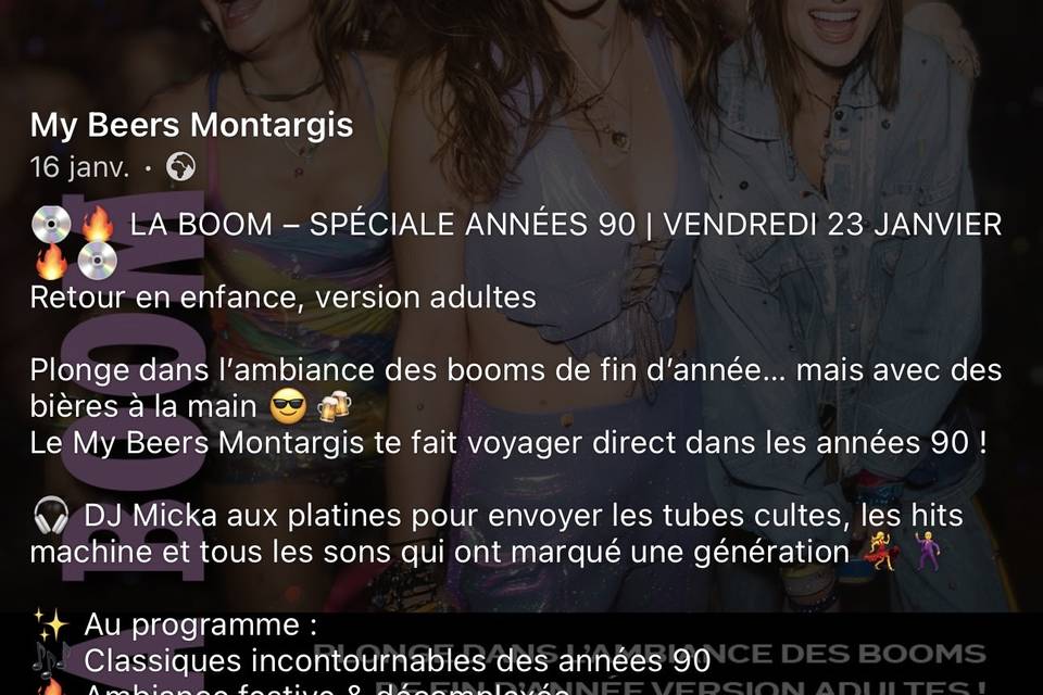 Soirée 90's