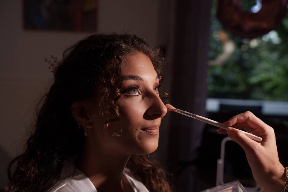 Préparatif maquillage