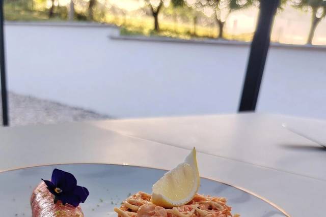 Canneloni de Crabre et salade