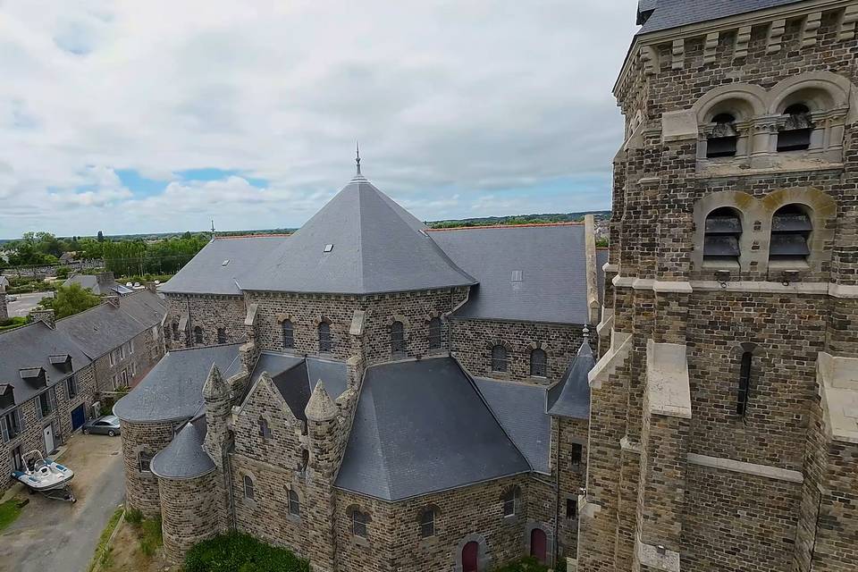 Vue au dessus de l'eglise