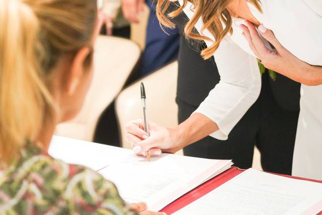La signature du registre
