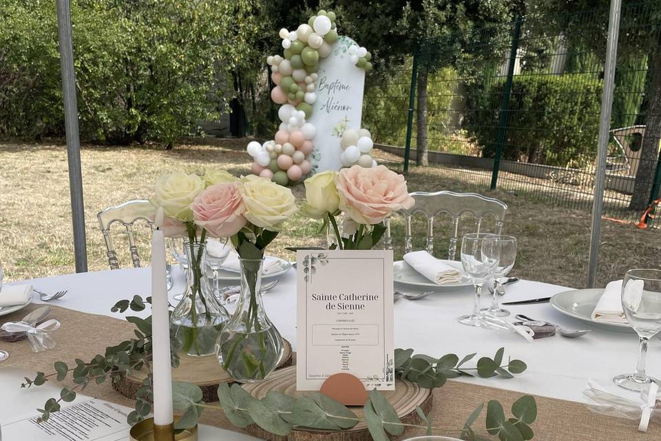Baptême table