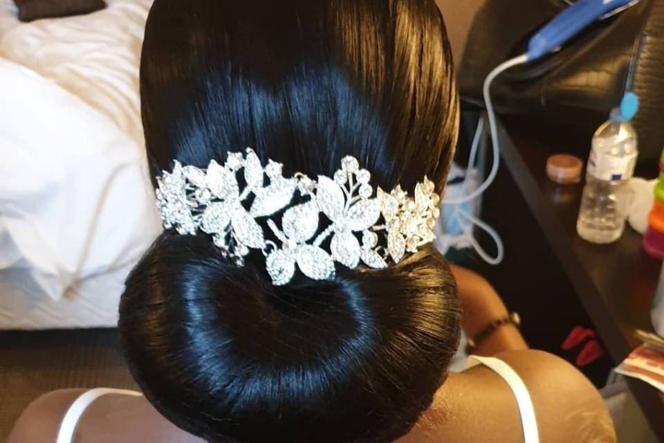 Chignon bas glamour