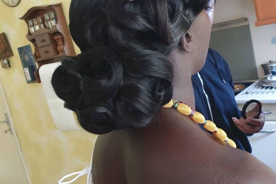 Chignon bas glamour