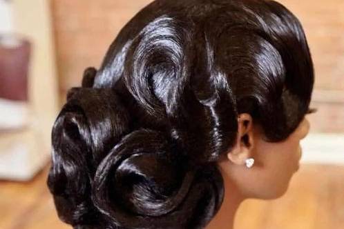 Chignon glamour