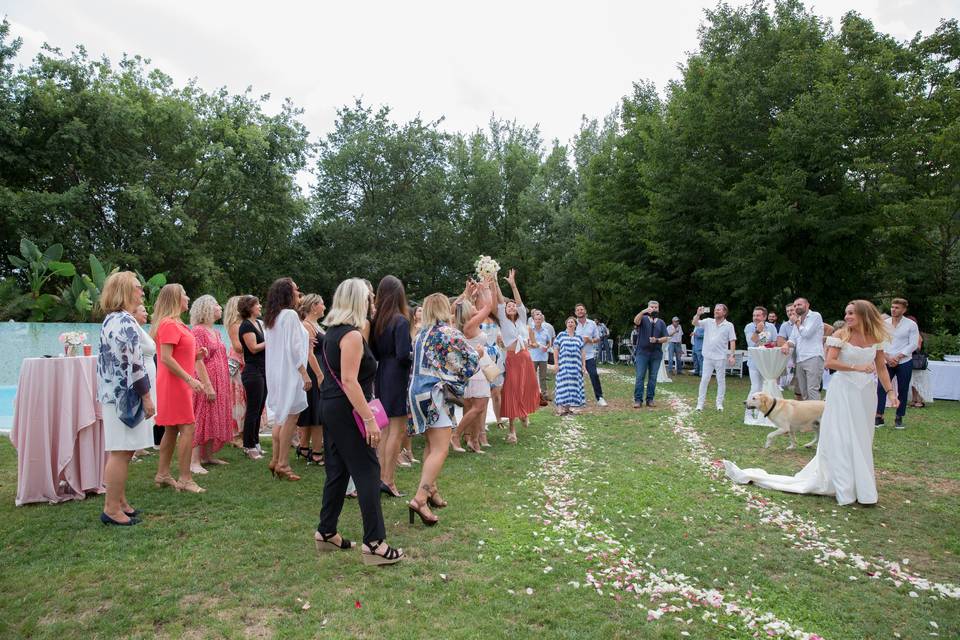 Lancer de bouquet