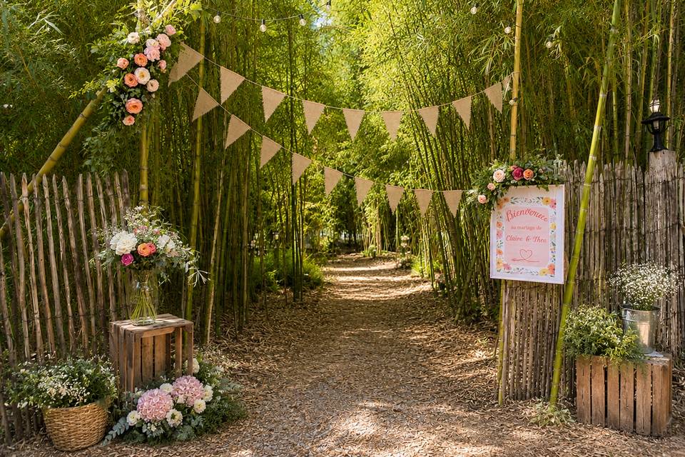 Entrée dans le jardin