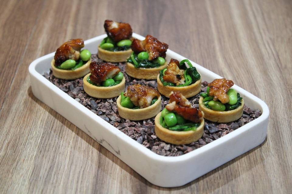 Tartelette végétal, ris veau
