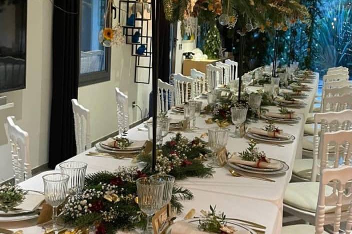 Table mariage en hiver