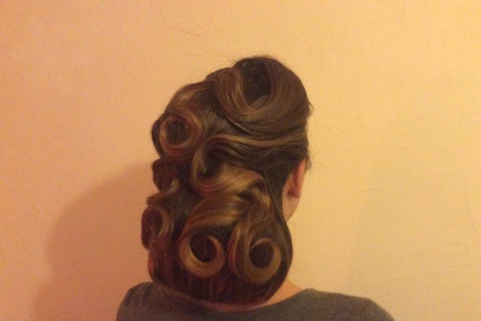 Coiffure de mariée Retro