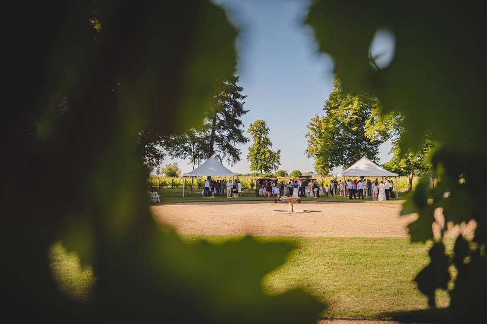 Vin d'honneur en extérieur