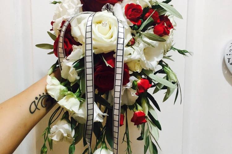 Bouquet de mariée thème cinéma