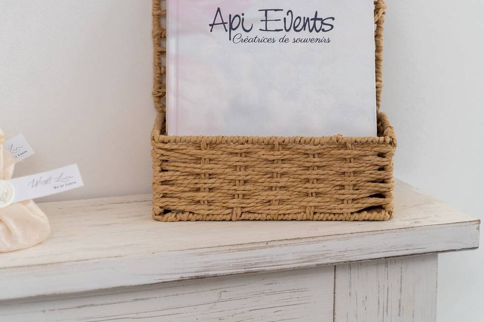 Décor panier osier