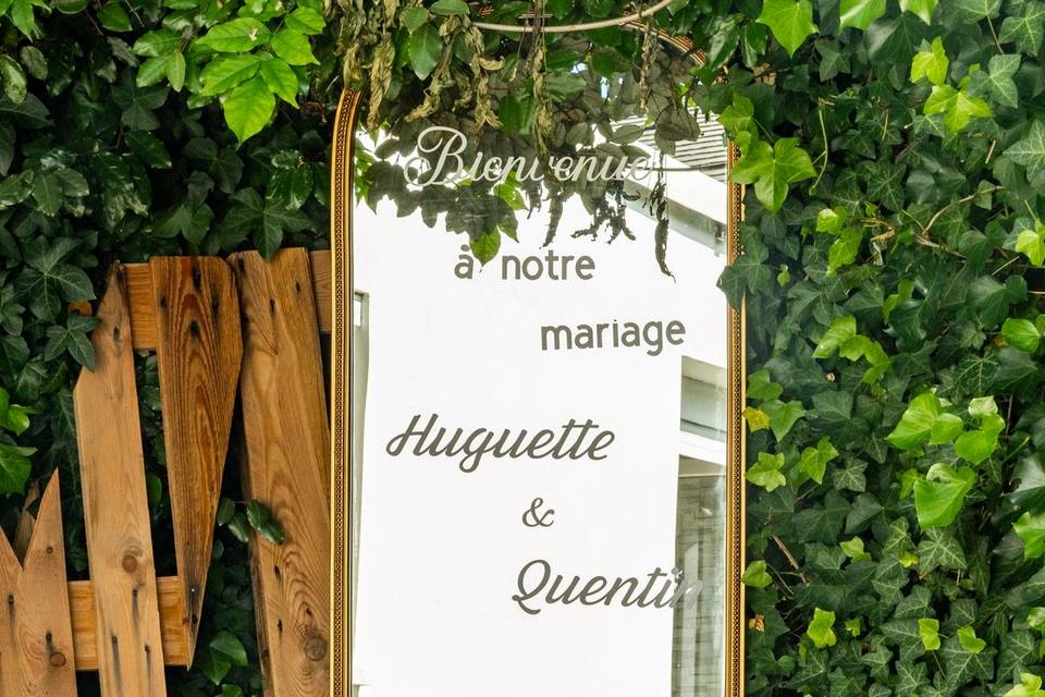 Jardin panneau signalisation