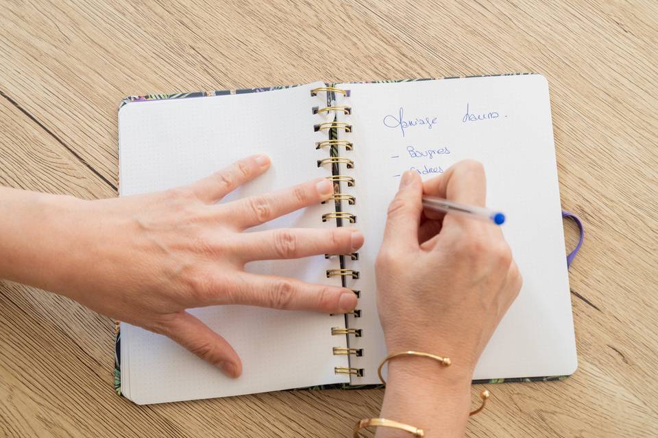 Main écriture manuscrite