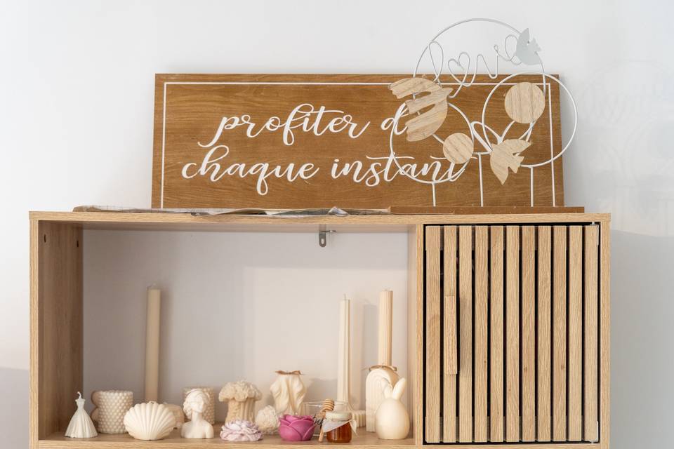 Mur plaque bois
