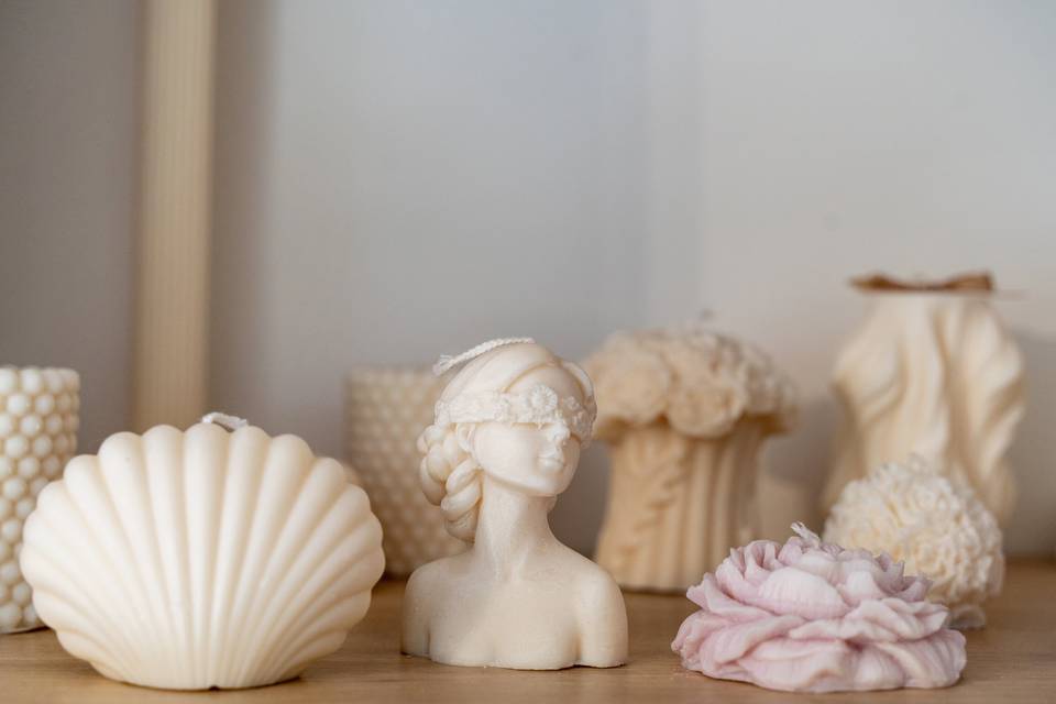 Table bougies décoratives