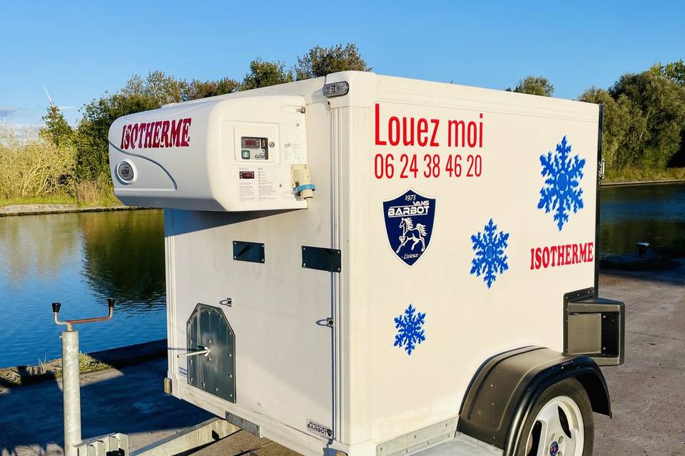 Remorque frigorifique 3m3