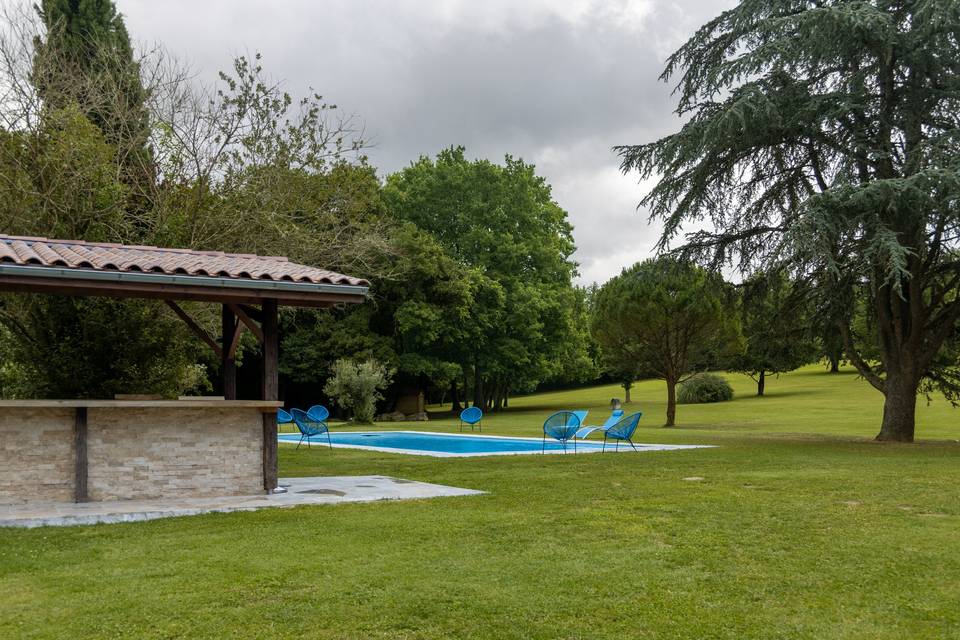 Côté piscine