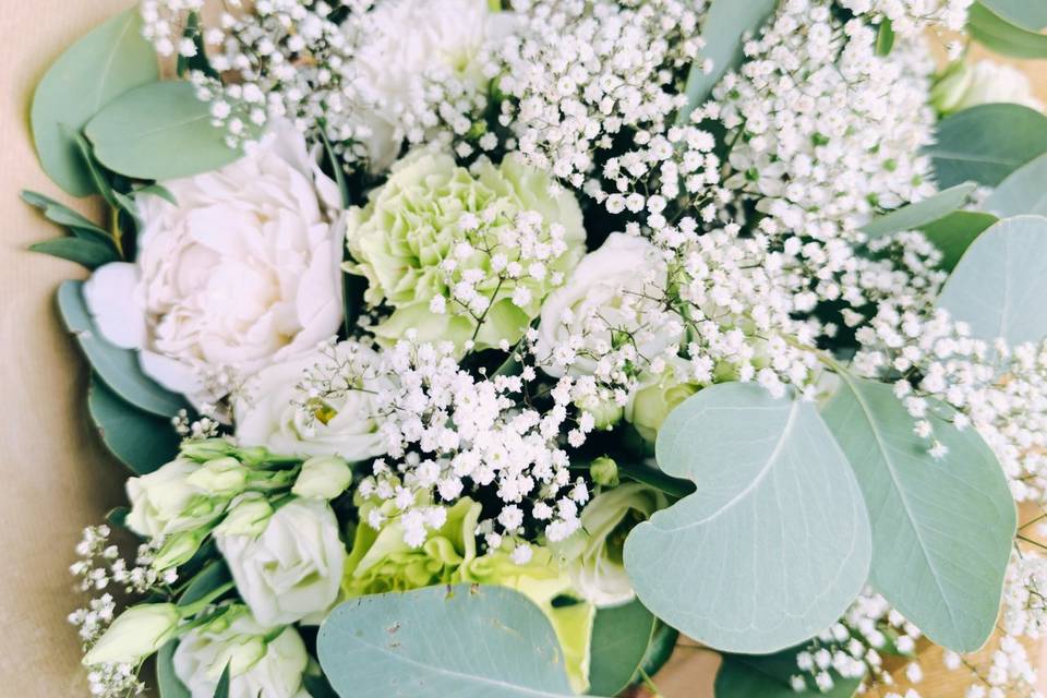 Bouquet vert blanc