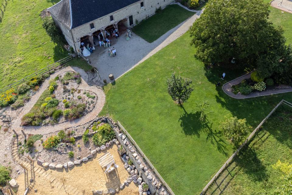 Vue aérienne du Domaine