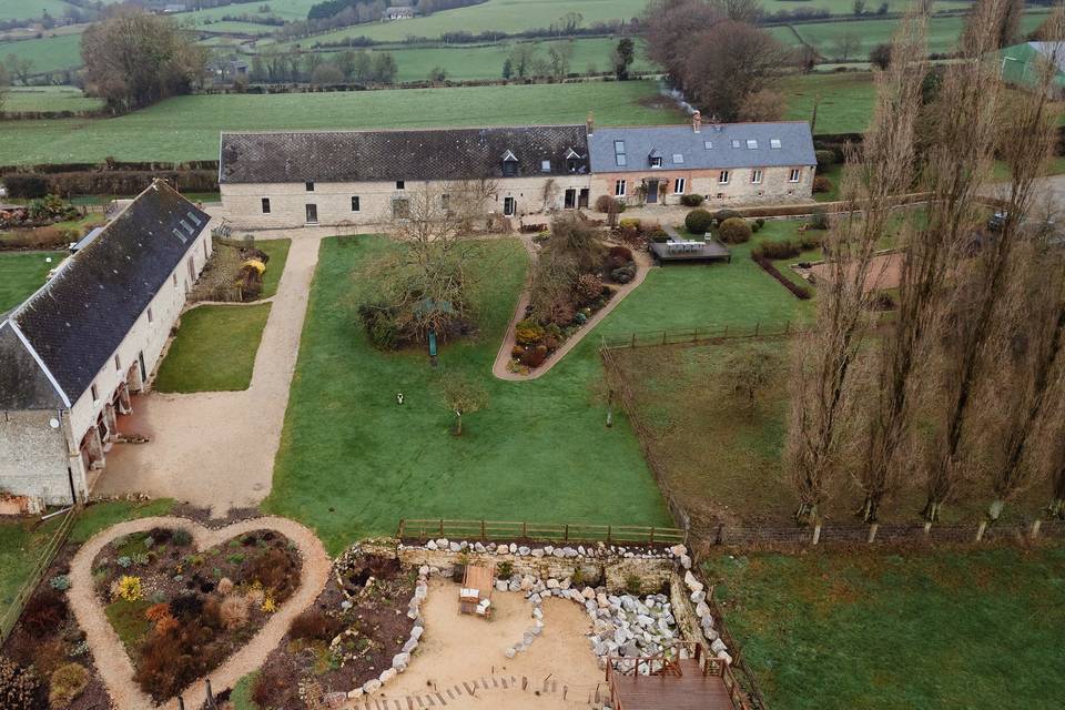 Vue aérienne du Domaine