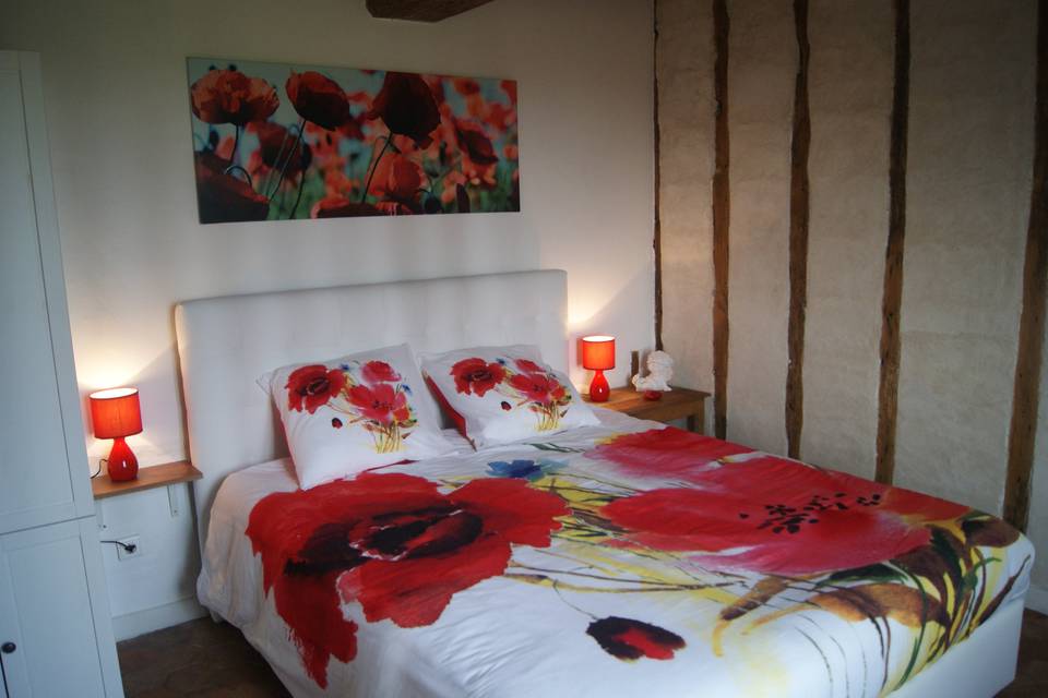 Chambre coquelicot