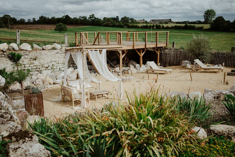 Coin plage du domaine
