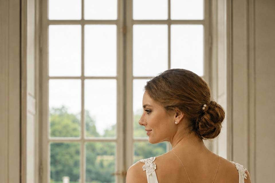 Collier de dos Mariée