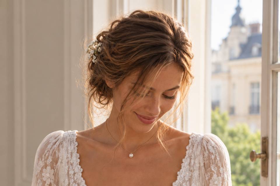 Collier de dos Mariée