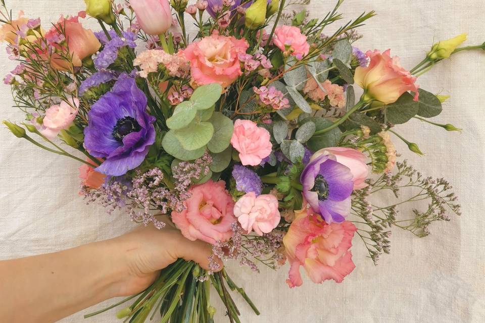 Bouquet de mariée champêtre