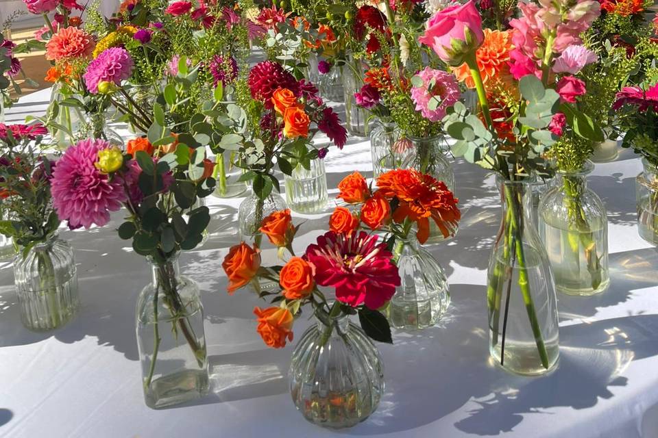 Soliflores fleuris colorés
