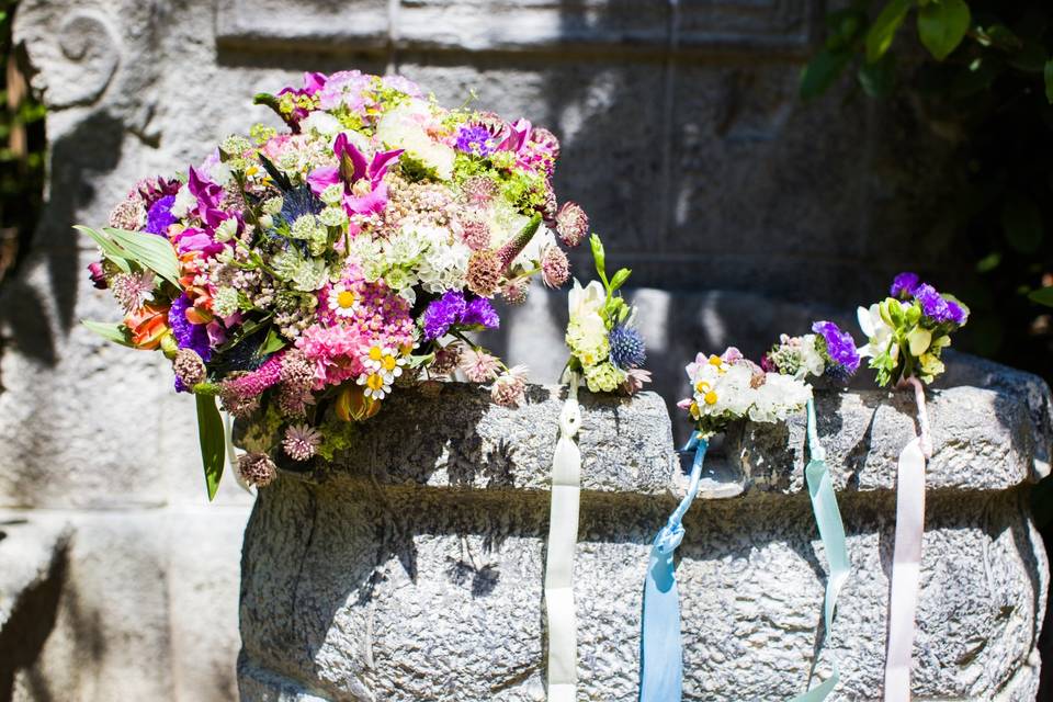 Bouquet et bracelet