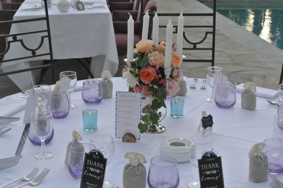 Déco table invités