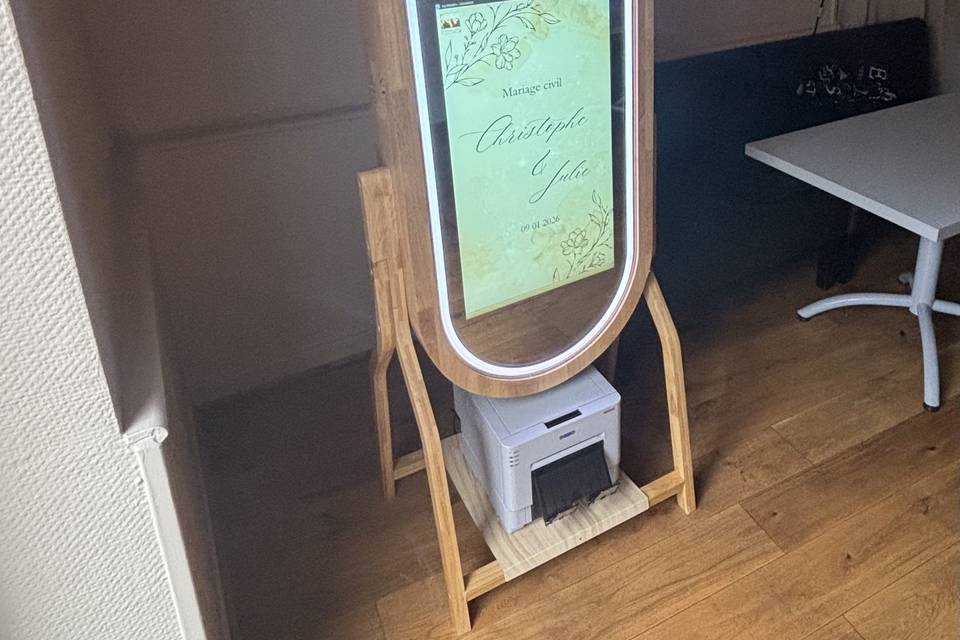 Photobooth miroir et led