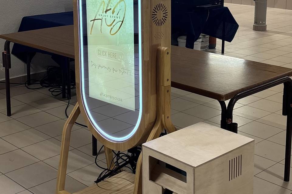 Photobooth miroir et led