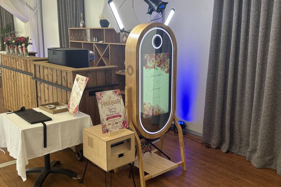 Photobooth miroir et led