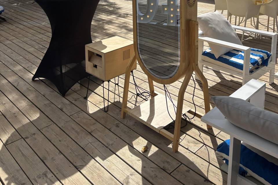 Photobooth miroir et led