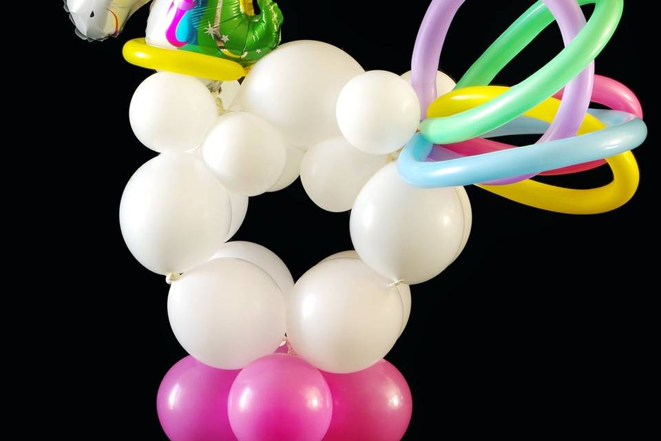 Licorne en ballons