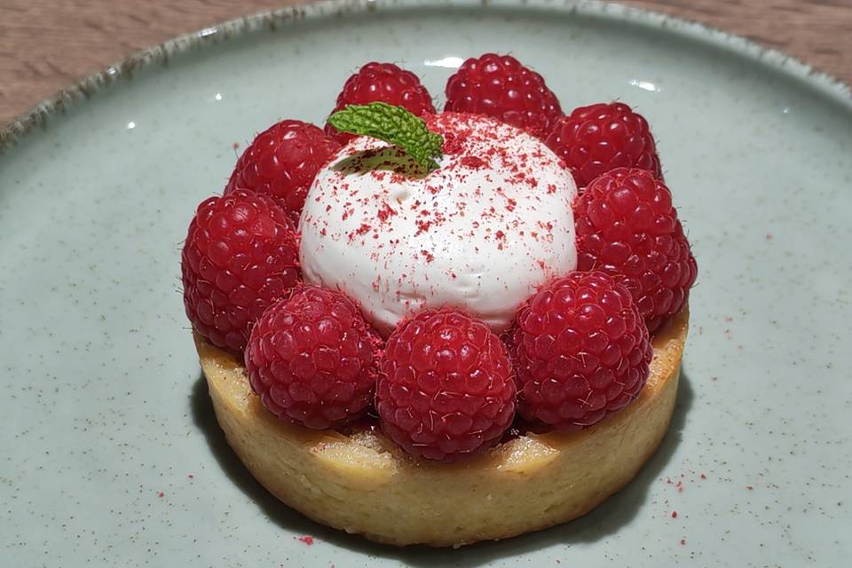 Tartelette à la framboise