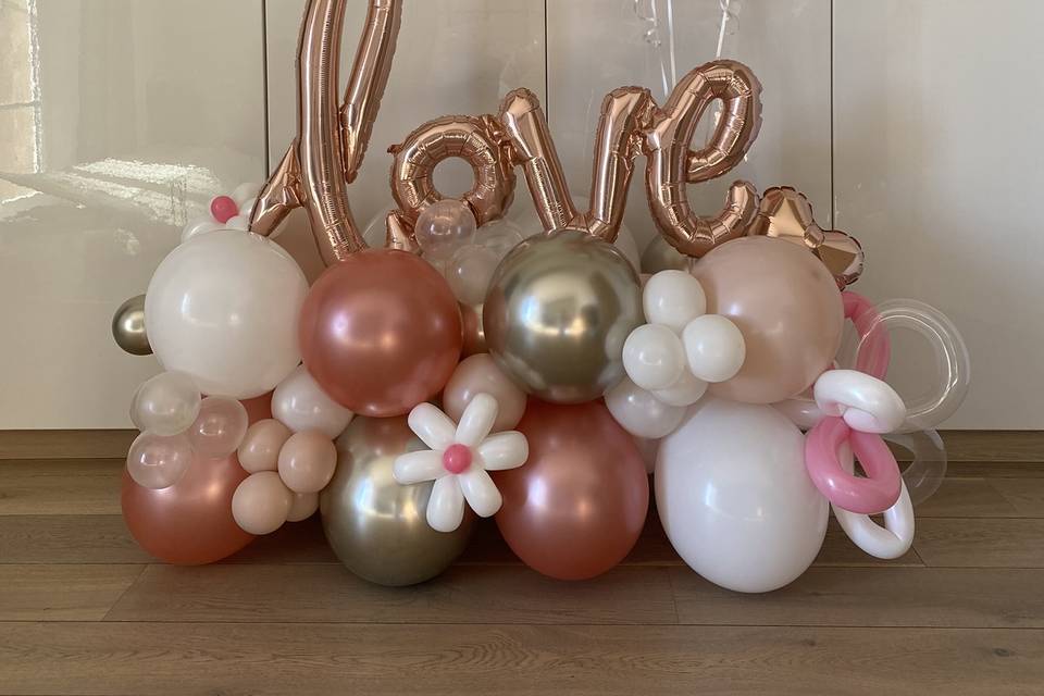 Bouquet ballon love