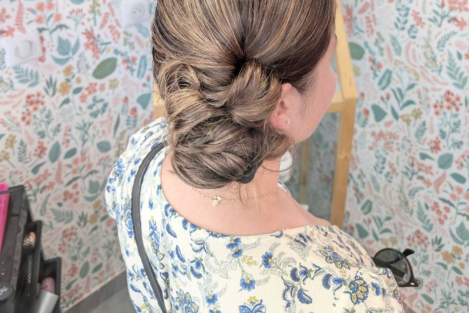 Chignon côté