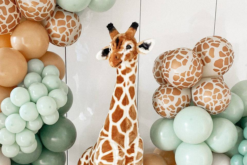 Guirlande ballon girafe