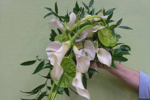 Bouquet blanc et vert