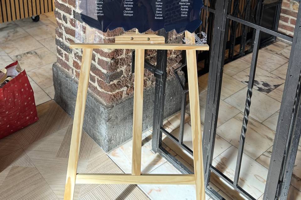 Plan de table en plexiglas