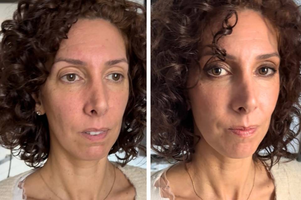 Maquillage avant/après