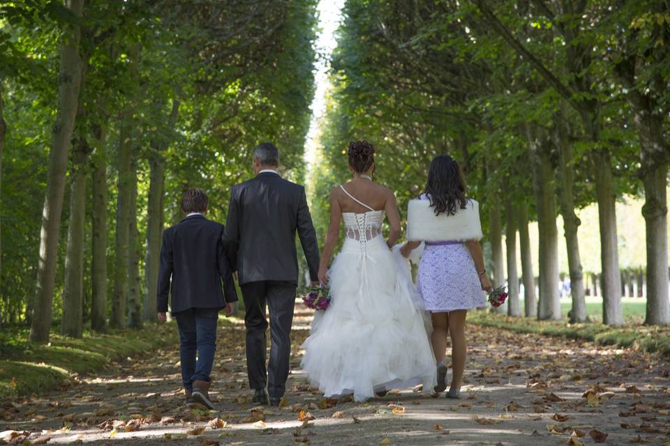 Mariées et leurs enfants