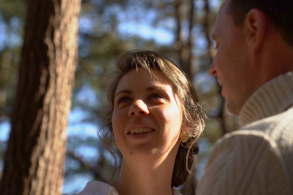 Séance couple au lac bleu