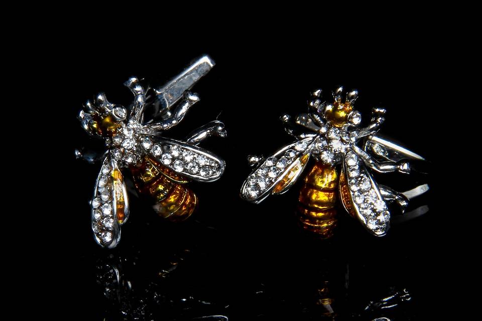 Boutons de manchette Abeille