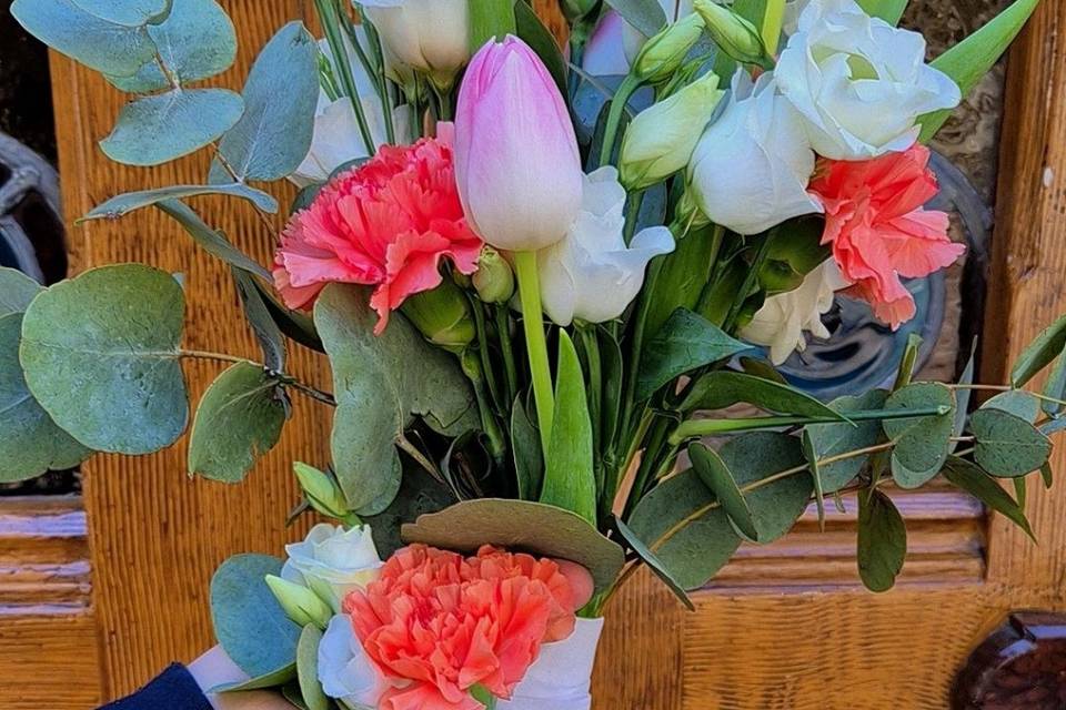 Bouquet de mariée printanières